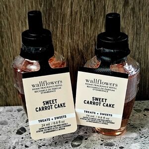 B&BW Wallflowers Sweet Carrot Cake Home Fragrance Refill DUO Oil Plug NEW